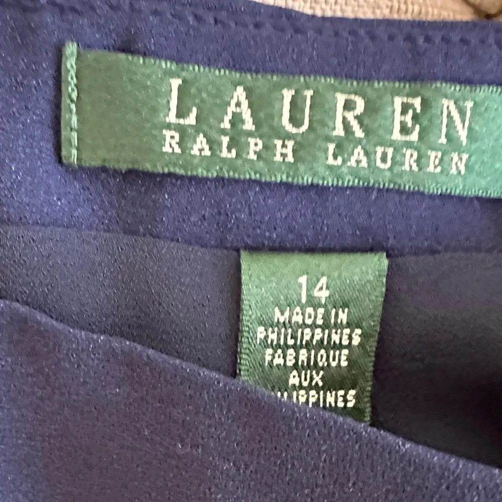 Ralph Lauren Royal Blue Pants with Gold Button Accents